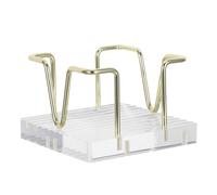 SAFIGLE Porte-bloc-notes en acrylique : Distributeur de bloc-notes de bureau, cube mémo pour la maison et le bureau, idéal pour présenter photos et cartes de visite.