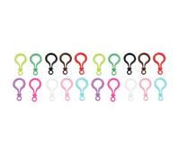SAFIGLE Porte-clés Multifonction en Plastique Coloré 32 Pièces Clip Léger pour Ceinture et Étui, pour Bricolage DIY et Usage Professionnel Couleur Aléatoire