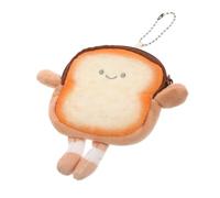 SAFIGLE Porte-Monnaie Mini Forme De Toast Pochette Zippée Créative Sac pour Câbles Et Accessoires Design Pratique pour Femmes