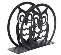 SAFIGLE Porte-serviettes Métal Hibou Noir Distributeur Compact et Décoratif pour Table Rangement Pratique pour Serviette Cuisine Bar Restaurant