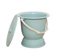 SAFIGLE Pot de Toilette Portable en Plastique Solide Couvercle, Urinoir à Base Haute pour Adultes et Garçon et Filles, Bassin de Lit Compact pour Usage et Domestique