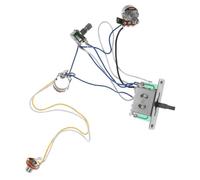 SAFIGLE Potentiomètre pour Guitare Électrique avec Interrupteur Positions Circuit Stable Jack Cuivre Accessoires de Câblage Guitare pour Bruit