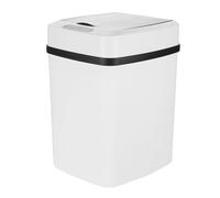 SAFIGLE Poubelle Automatique à Capteur Intelligent Silencieuse avec Couvercle Inductive et Économe Énergie pour Cuisine Salon et Salle de Bain Ouverture et Fermeture Automatiques Blanc