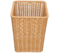 SAFIGLE Poubelle D'angle sans Couvercle Petite Taille en Plastique Léger, Corbeille à Déchets Multifonction pour Salle de Bain Cuisine, Panier à Ordures Tressé Pratique Rangement Maison