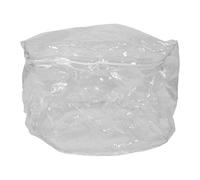 SAFIGLE Pouf de Rangement Transparent pour Peluches, Grosse Capacité 55x30 Cm, Housse Ronde Fermeture Éclair, Paquet de Rangement pour Canapé et Fauteuil, pour Organiser et Stocker