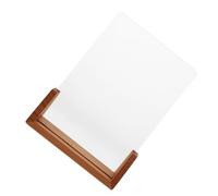 SAFIGLE Présentoir Ongles Acrylique Transparent Résistant Pour Exposition Nail Art Et Nuanciers Élégants En Bois De Hêtre Naturel