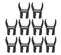 SAFIGLE Ramasseur de Balles de Golf en Caoutchouc Noir Portable Attaches au Grip de Putter Pack de 10 Pièces Pratiques et Légères pour Jouer au Golf