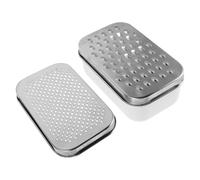 SAFIGLE Râpe à Fromage Double Face en Acier Inoxydable avec Récipient Détachable Cuisine, Surfaces Grossière et Fine, Facile à Nettoyer, pour Fromage et Légumes
