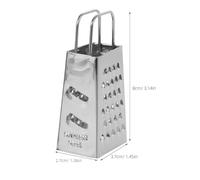 SAFIGLE Râpe Multifonction en Acier Inoxydable 4 Faces Mini Râpe à Fromage Portable Ustensile Cuisine Compact pour Fromage Citron et Légumes Lot de 4 Pièces