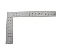 SAFIGLE Règle Carrée Inoxydable Équerre de Charpentier Multifonction avec Double Graduation Outil de Mesure Compact et Robuste pour Professionnels et Bricoleurs
