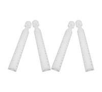 SAFIGLE Règle de Dessin Multifonction 4 Pièces avec Loupe 2X Intégrée Règle Métrique Transparente en Plastique Jauge d'Épaisseur Précise Outil de Mesure Portable pour Mathématiques et