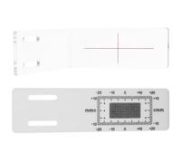 SAFIGLE Règle de Mesure de Fissures en Acrylique L 20 CM Outil Portable pour Largeur de Fissure Règle Architecturale Précise pour Surveillance de Craquelures Murales en Construction