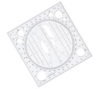 SAFIGLE Règle Géométrique Multifonction en Plastique pour Dessin Précis Modèles de Mesure Pratiques, pour Étudiants la Maison Bureau