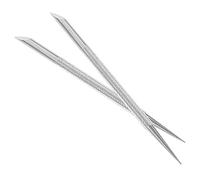 SAFIGLE Repousse-cuticules Double-embouts 2 Pièces Acier Inoxydable Pour Nettoyage Ongles Et Nail Art Usage Personnel Et Professionnel