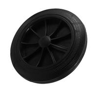 SAFIGLE Roue de Rechange en Caoutchouc pour Poubelle Extérieure 240L Roue Résistante et Silencieuse Accessoire Robuste pour Poubelle de Jardin et Conteneur à Déchets Utilisation