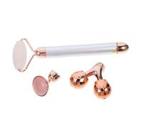 SAFIGLE Rouleau De Jade Visage Électrique Taille Moyenne Kit Masseur Facial En Pierre Naturelle De Jade Vibrations Haute Fréquence Usage Professionnel Et Personnel