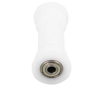 SAFIGLE Roulements pour Rameur d'exercice en Plastique Blanc Glissement sans Couture, Accessoire Essentiel pour Machine Abdominale en Salle de Gym, Matériau Plastique et Fer
