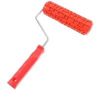 SAFIGLE Roulette à Peinture Texturée Caoutchouc avec Poignée pour Décoration Murale DIY Motif Grain de Bois Réutilisable et Facile à Nettoyer Adaptée à Embossage de Texture sur Murs