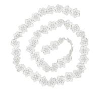 SAFIGLE Ruban de Dentelle Brodée en Organza 3d avec 22 Fleurs Perlées, Bordure de Fleur Double Couche 2 Mètres, Ornements Couture pour Robe de Mariée, Accessoires DIY et Décoration