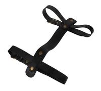 SAFIGLE Sangle pour Tapis de Pique-niques Multifonction en Cuir PU Noir, Bandoulière Réglable, Transport Pratique pour Camping, Voyages et Activités en Plein Air, Légère et Compacte