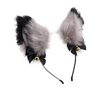 SAFIGLE Serrage-tête Oreilles De Renard Clochettes Accessoire Festif Pour Cosplay Et Célébrations De Noël Pour Jeunes Filles Et Adultes