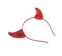 SAFIGLE Serre-tête Cornes De Diable Pour Halloween Bandeau Avec Cornes De Vache Et Strass Accessoire De Coiffure Pour Cosplay Et Fêtes Costumées