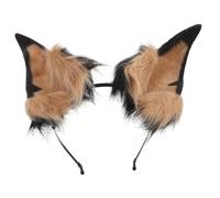 SAFIGLE Serre-tête Oreilles de Chien Peluche pour Adulte Déguisement Oreilles de Cosplay pour Costume Facile à Mettre Bandeau Ajustable