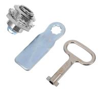 SAFIGLE Serrure à Came en Alliage de Zinc Argenté Clé, Kit de Verrouillage pour Boîtier Électrique, Armoire Extérieure et Compteur de Gaz, Verrou de Porte Multifonction pour Boîte