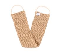 SAFIGLE Serviette de Bain Exfoliante Jute avec Sangle Arrière pour Gommage Corps pour Spa Nettoyage Complet Zones Difficiles