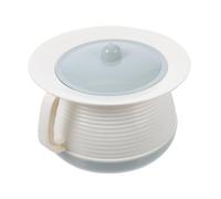 SAFIGLE Set de Bassine Plastique avec Couvercle Pot de Nuit Portable Dérapant pour Adultes et Garçon Fille Urinal de Lit Pratique pour Maison et Hôpital Bleu