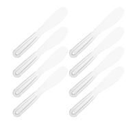 SAFIGLE Spatule Applicatrice de Masque Corps 8 Pièces en Plastique Transparent Épaissi Cuillère Cosmétique pour Mélange Homogène Baguette de Soin Facial Ergonomique pour Spa et
