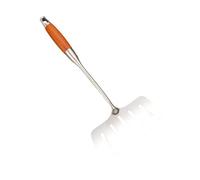 SAFIGLE Spatule Inox à Manche Long Bois Large et Creuse pour Cuisson et Égouttage Ustensile Cuisine Polyvalent pour Frire et Griller