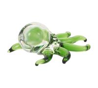 SAFIGLE Statuette Pieuvre en Cristal Verte Mini Sculpture Décorative D’Animaux Marins pour Décoration Intérieure Figurine de Bureau Compacte et Originale Accessoire Artisanal pour