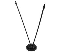 SAFIGLE Support de Drapeau Miniature Noir 1 Pièce, en Plastique | Surface Lisse, Maintient le Fanion Droit, Rangement Portable, Vitrines et Stands pour Table