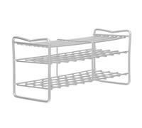 SAFIGLE Support de Tubes à Essai Structure Stable et Ouverte 40 Trous en Acier Inoxydable Argenté pour Laboratoire et Environnements de Recherche