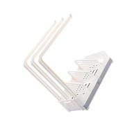 SAFIGLE Support Égouttoir Évier Multifonction pour Chiffon et Éponge Étagère de Rangement Robuste pour Cuisine et Salle de Bain Design Moderne Blanc Gris Barres Suspendues