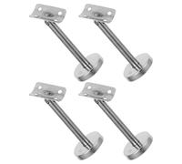 SAFIGLE Support Mural de Main Courante 4pcs en Acier Inoxydable 304 Argenté Installation Facile, Robuste pour Escaliers Intérieurs, pour Familles Garçon et Filles et Personnes Âgées