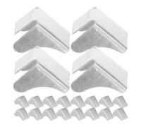 SAFIGLE Supports Clips Métalliques pour Étagères Lot de 20 Système Modulaire pour Rangement Bibliothèque et Armoires Bureau