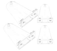 SAFIGLE Supports de Fixation Transparents pour Stores Enrouleurs 2 Pouces Clips de Maintien Inférieurs pour Stores Lot de 4 Pièces Remplacement Fiable et Discret