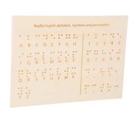 SAFIGLE Tableau Apprentissage Braille pour Aveugles Outil Éducatif et Portable pour Enseignement Lettres et Chiffres Braille