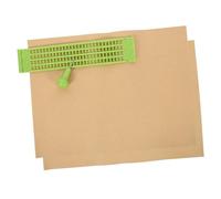 SAFIGLE Tableau d'Écriture Braille 27 Lignes Stylet et 2 Feuilles d'Exercice en Plastique Outils pour Aveugles Accessoire Pratique et pour L'Éducation