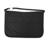 SAFIGLE Tablier De Barbier Demi-taille Pochette à Ciseaux Et Paquet Banane, Adapté Aux Salons De Coiffure Et Coiffure Professionnelle, Polyester Noir Ceinture Ajustable