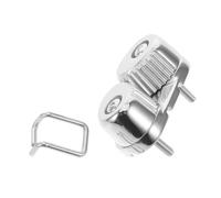 SAFIGLE Taquet Pince à Corde Compacte et Facile à Libérer Coinceur de Bateau en Acier Inoxydable 316 et Design Gain de Place Argenté pour Kayaks Voiliers