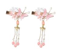 SAFIGLE Tassel Hairpin Pair Chinese Style Antique Side Clip Floral Hair Accessories For Women And