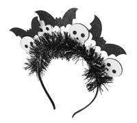 SAFIGLE -Tête Squelette Blanc En Forme De Chauve-Souris Accessoires Pour Cheveux D'Halloween -Tête De Fête Accessoires Pour Cheveux De Cosplay D'Halloween Coiffe