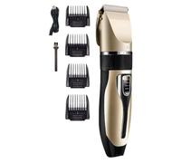 SAFIGLE Tondeuse à Cheveux Électrique Professionnelle Kit Sans Fil Rechargeable Usb Ergonomique Antidérapante Pour Hommes Usage Personnel Couleur or