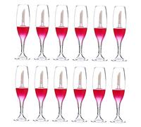 SAFIGLE Tube De Brillant à Lèvres Rechargeable De Verre à Vin, Lot De 12, 8 Ml Mini Taille, Matière Plastique Réutilisable, Pour Usage Cosmétique Portable