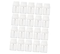 SAFIGLE Tube Vide Pour Gloss 20pcs Transparent Blanc Flacon En Plastique Design Bouteille De Lait Pratique Et Hermétique Pour Rouge à Et à Maquillage Voyages