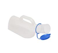 SAFIGLE Urinoir Pratique 1000Ml pour Homme Couvercle Pot d'Urine Solide en Plastique Urinoir pour Personnes Âgées et Patients Alités Utilisation Facile à Accessoire de Sécurité