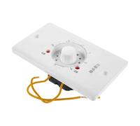 SAFIGLE Variateur de Vitesse du Ventilateur Réglable pour Soufflerie de Cheminée Électrique, Interrupteur Rhéostat en Plastique Compatible pour Chauffage Mural à Usage Domestique